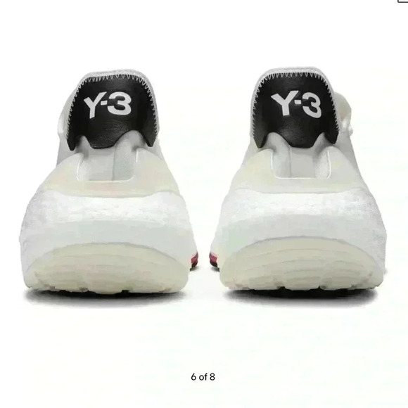 Adidas Y-3 Ultraboost 21 Shoes H67477 White Yohji Yamamoto Size 10 (WORN ONCE) - Picture 4 of 12
